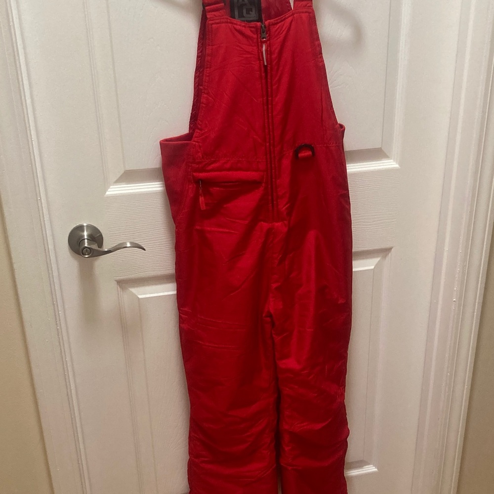 AQ Explore the Unknown Bright Red Ski Overalls